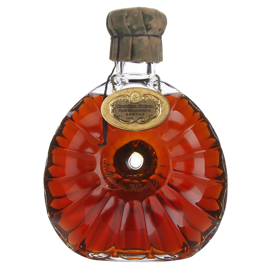 32. 约90年代 人头马 绿布头水晶干邑 700ml 40度