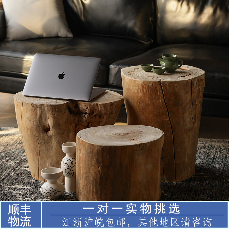 Log Baidunzi solid wood Baidunzi Camphor Tree stump base Stakes tea table couture Zuodeng household Wooden stoolin the Residential furniture , Root category , Root stool category - from Buy2taobao.com to provide professional Taobao agent buy service