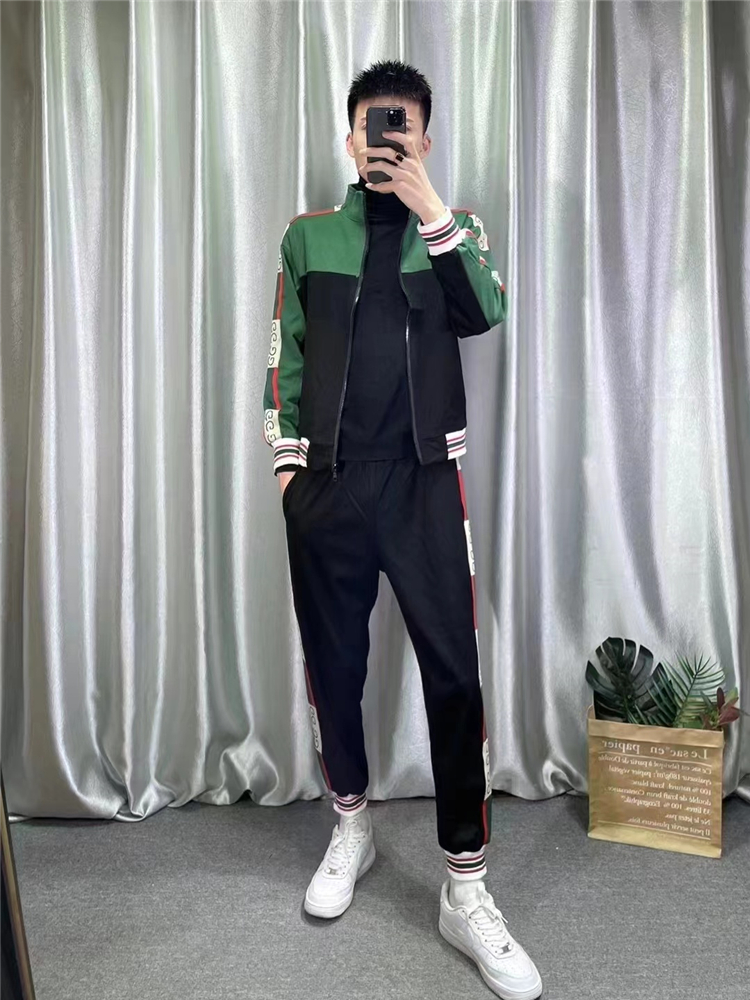 春秋运动套装男生社会人精神小伙修身休闲学生潮流痞帅炸街两件套