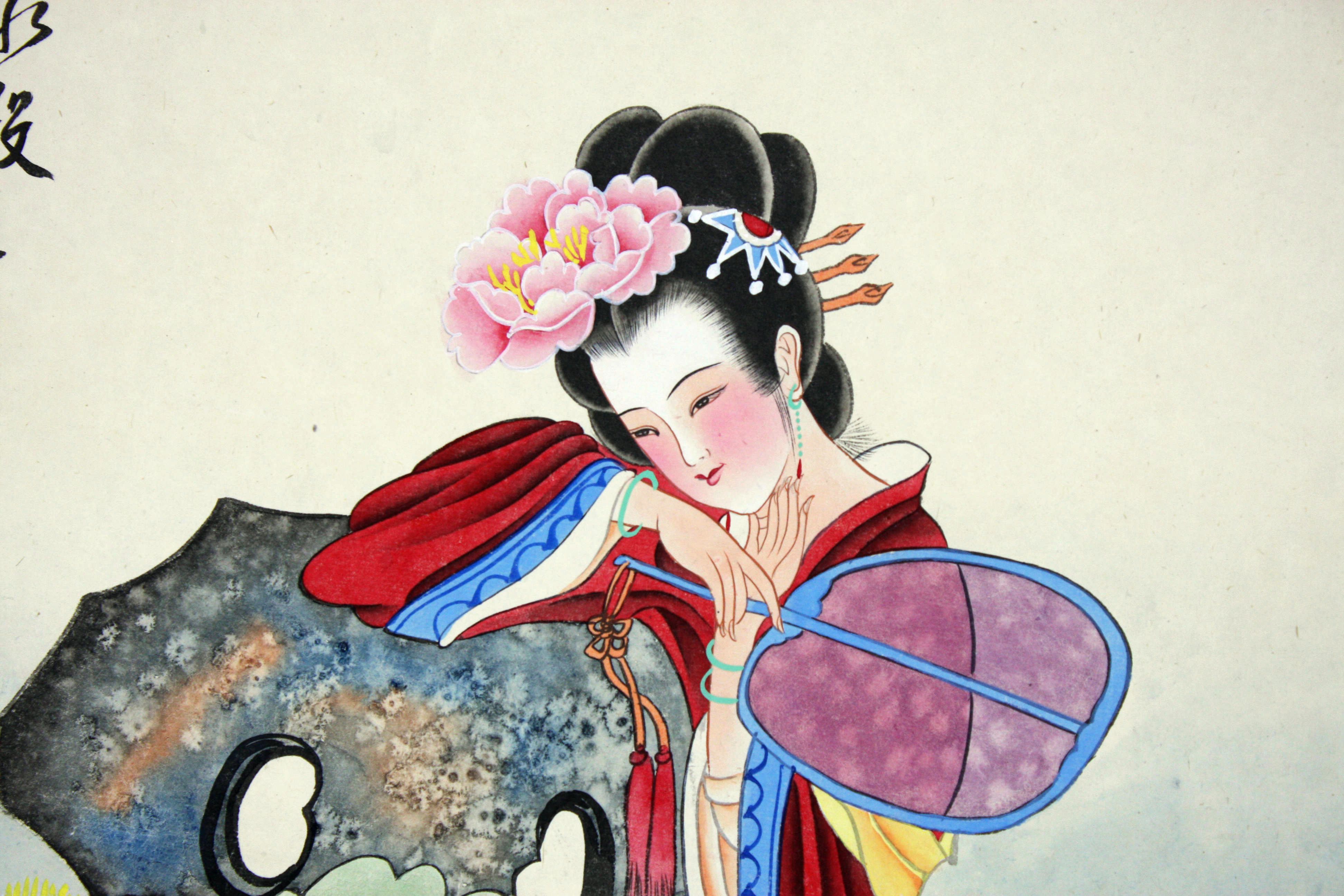 周宇光《风动荷舞水殿香》我国著名青年画家