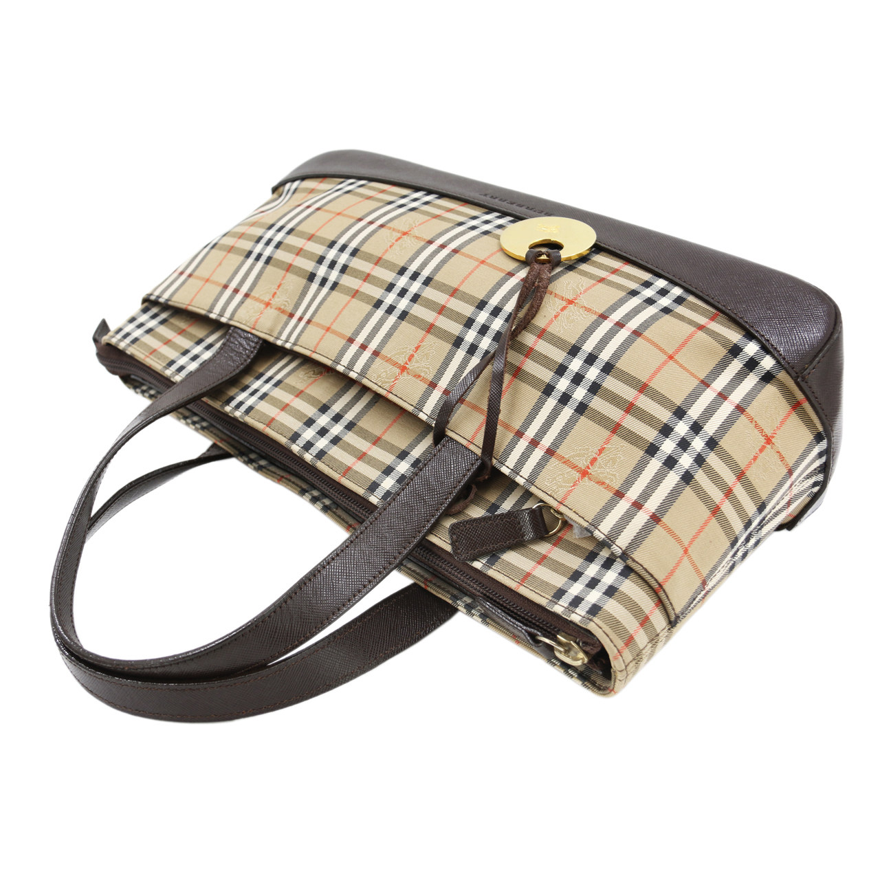 [9.0新]博柏利burberry女士手提包经典格纹女包