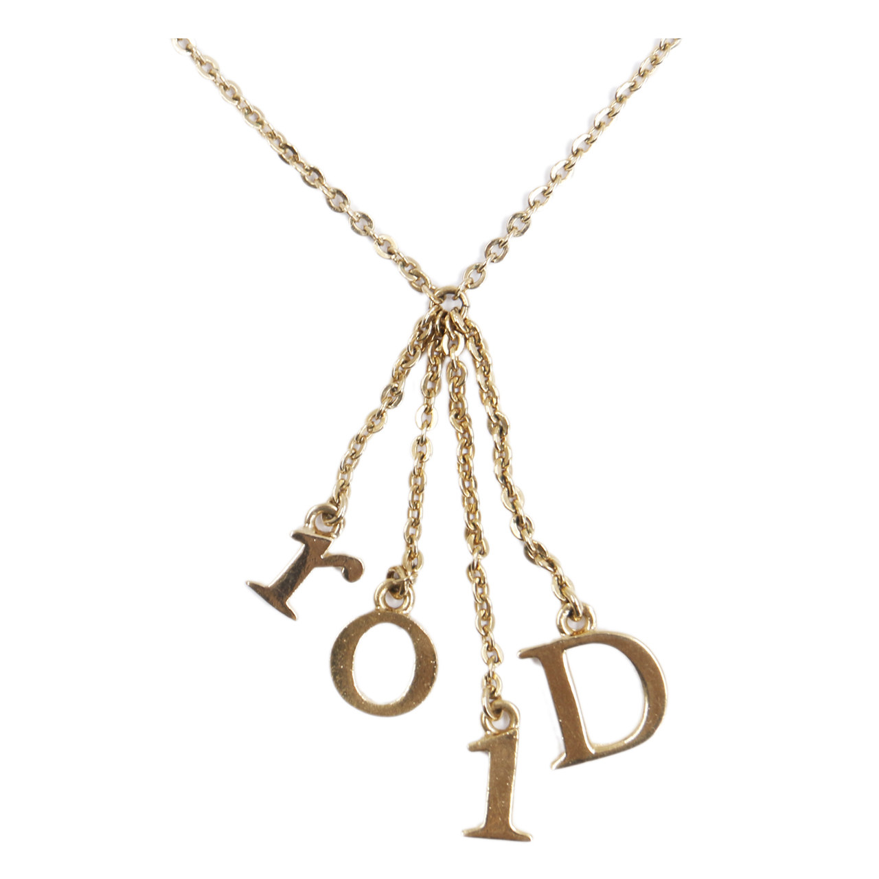 [9.5新]迪奥dior女士项链合金字母dior组合吊坠
