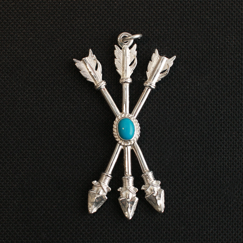 一休老银匠的优惠券大全—一休高桥吾郎羽箭三箭吊坠项坠925纯银