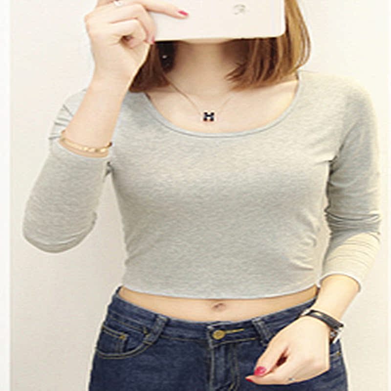 Internal lap Spring Primer T-shirts have cash less than that is registered in the accounts Self cultivation Long sleeve T-shirt Tight fitting Paige Base coat Jacketin the Women's clothing/Boutique , T-shirt category - from Buy2taobao.com to provide professional Taobao agent buy service