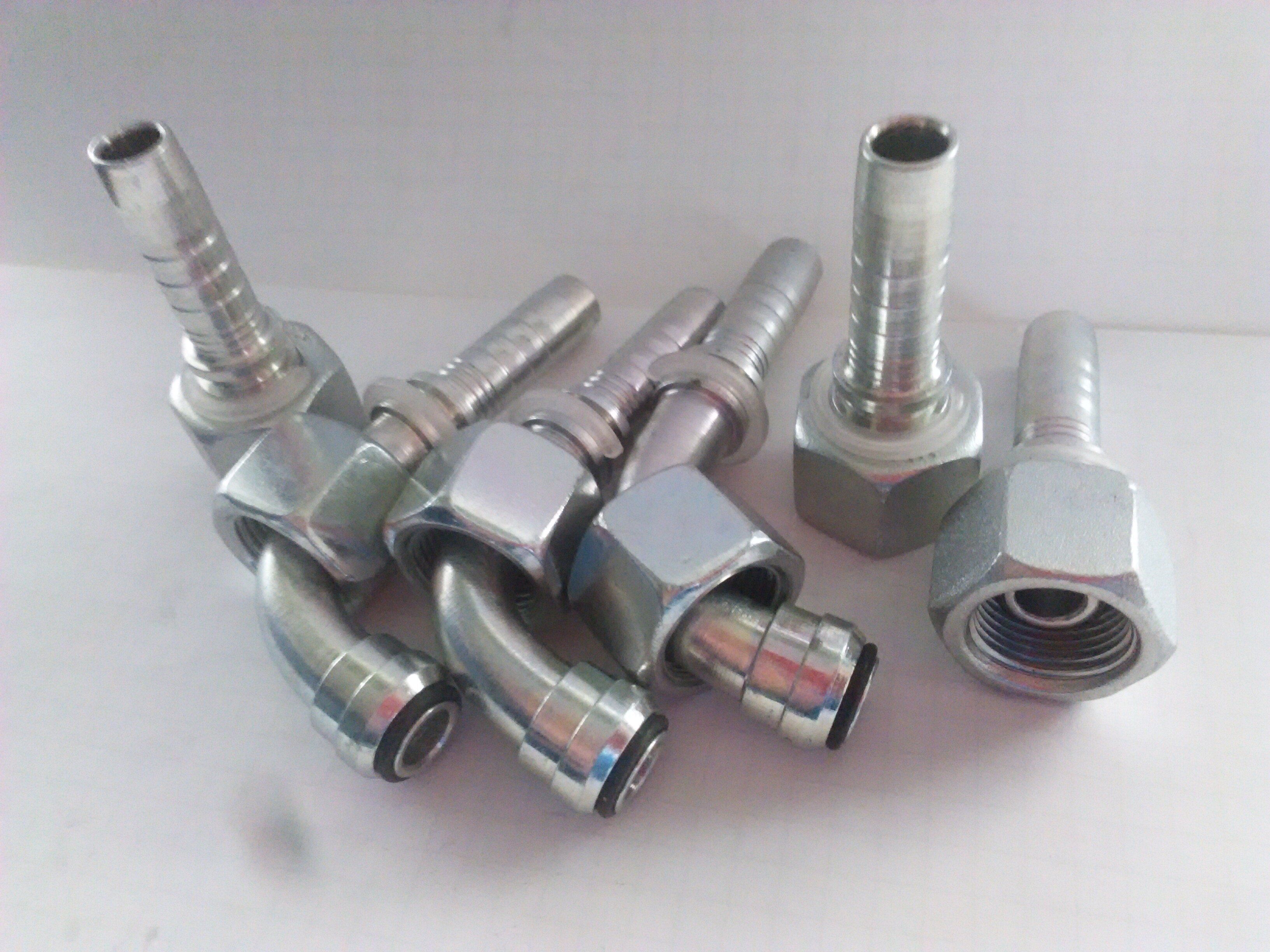 304不锈钢液压接头 液压胶管接头 油管扣压 不锈钢液压油管