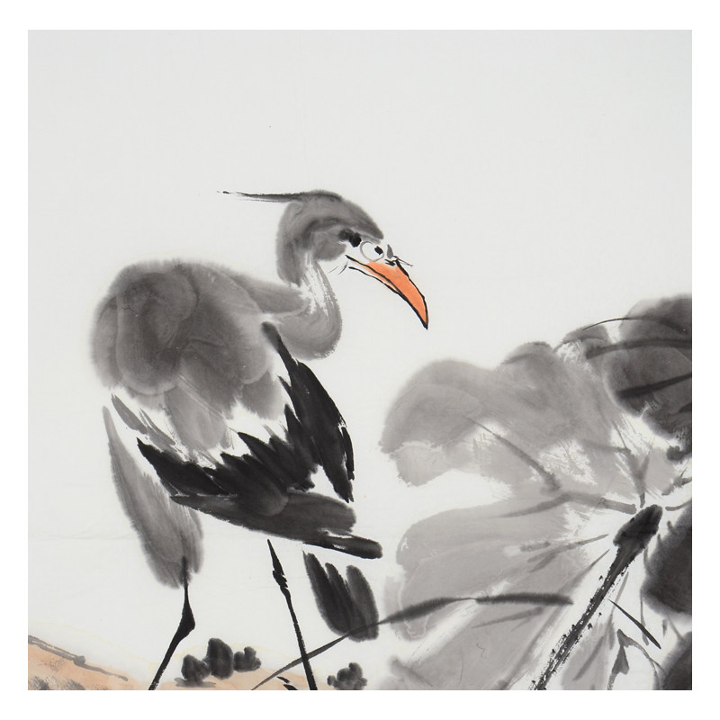 康宁《白鹭》李苦禅弟子 当代著名国画家