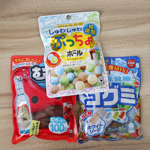 日本进口代购悠哈uha碳酸苹果酒可乐汽水软糖创意果儿童可爱礼物