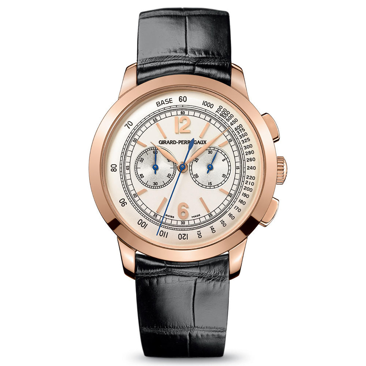 【即拍即得】[9.9新]芝柏自动机械男表日期计时玫瑰金