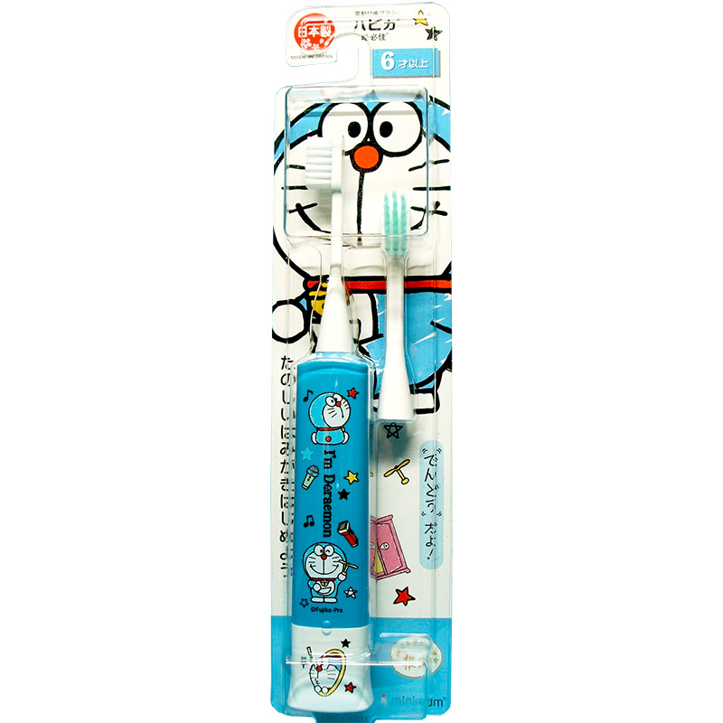 日本进口哈皮卡儿童电动牙刷3-12家庭优惠套装声波震动
