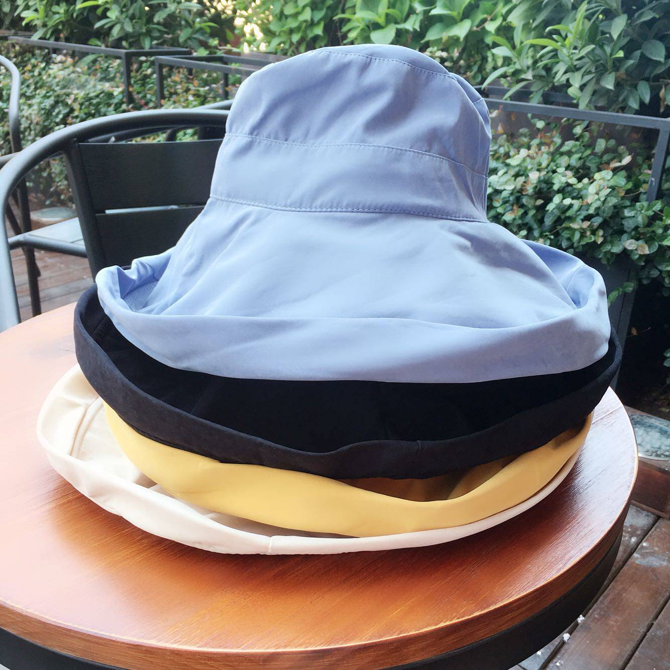 大沿帽女夏防晒遮阳渔夫帽可折叠骑车帽子遮脸防风盆帽uv防紫外线