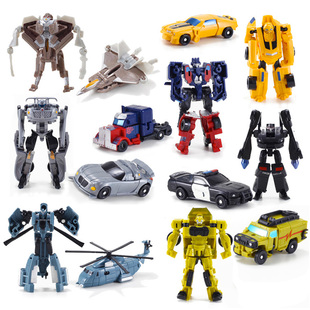 变形玩具迷你金刚大黄蜂小汽车机器人全套模型套装男孩蒙巴迪手动