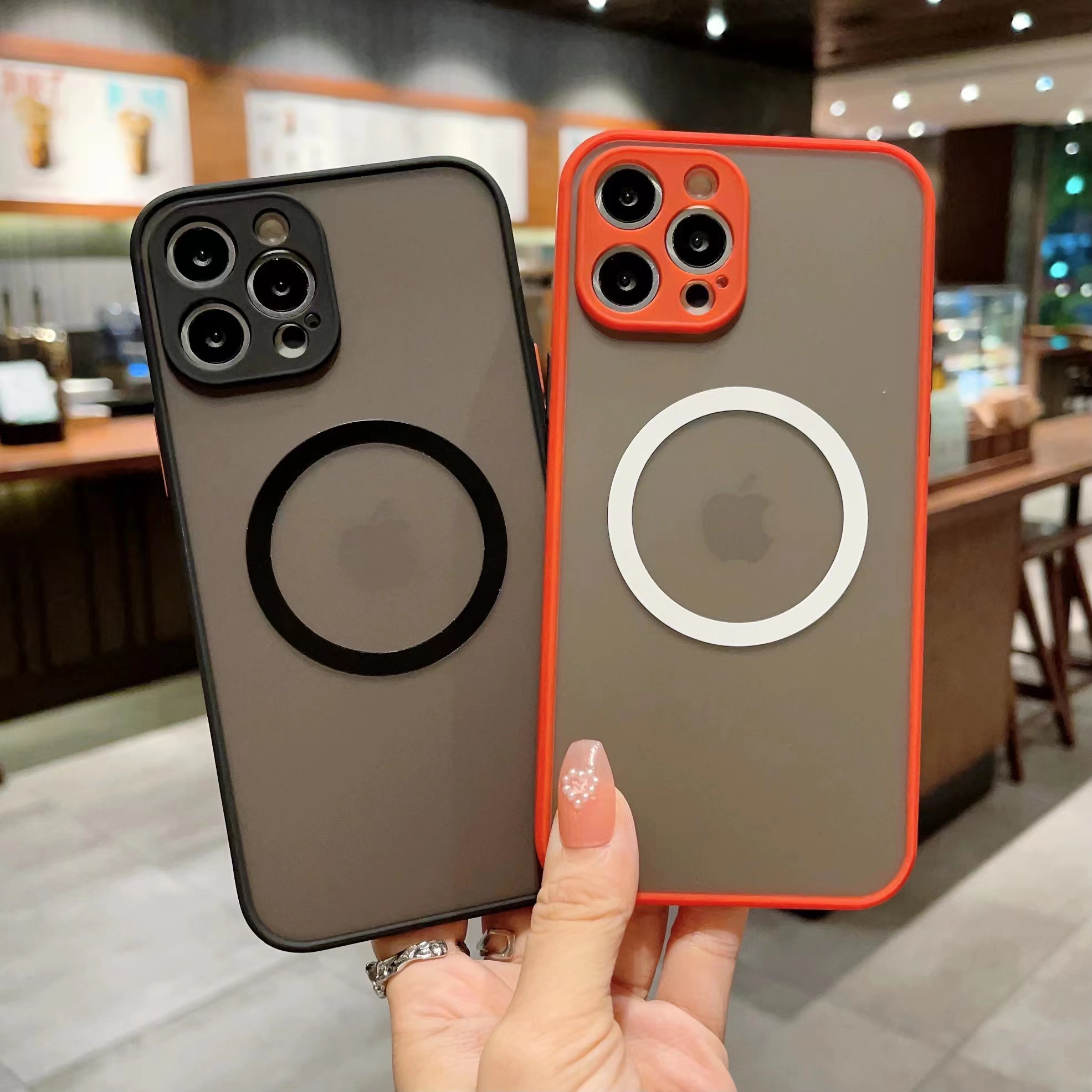 适用iphone14promax磨砂壳苹果14手机壳13保护套12磁吸壳11防摔壳