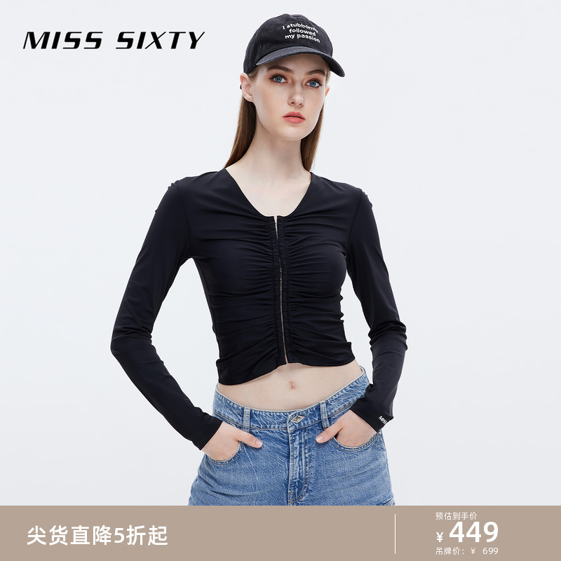 Miss SixtyT恤女气质V领