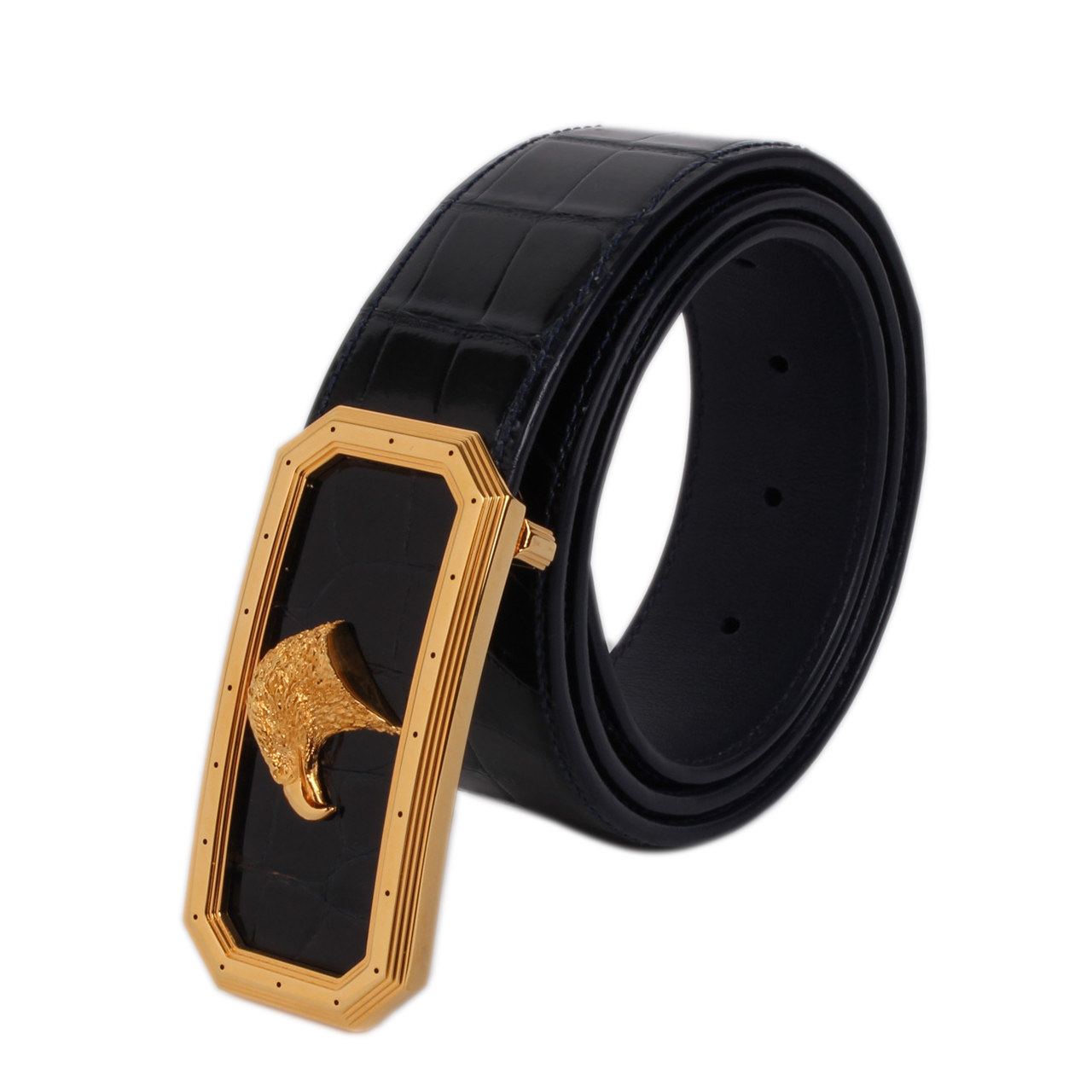 [即拍即得][9.8新]史蒂芬stefano ricci 男士皮带jl07高端好货