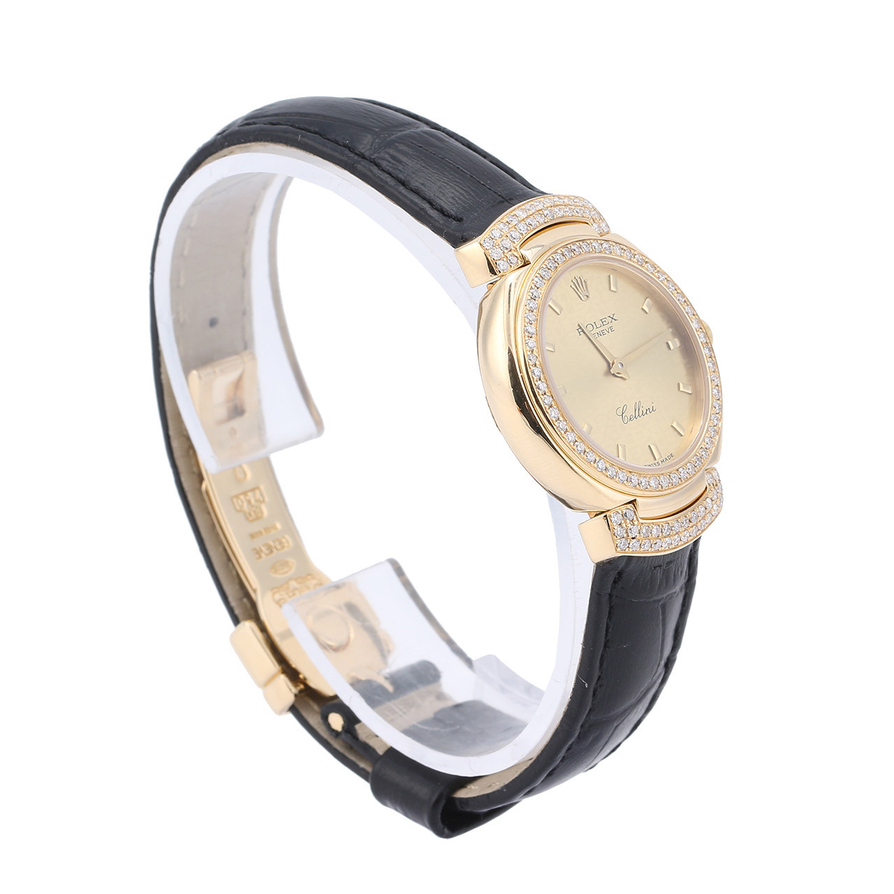 [9.5新]劳力士rolex切利尼后镶钻石英女表a771