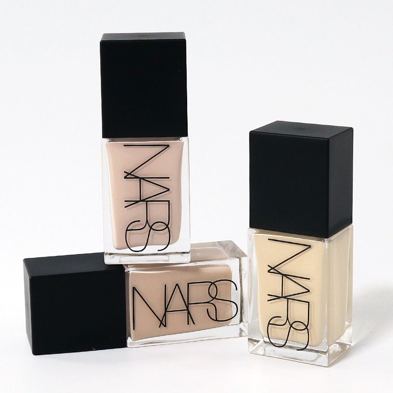 肖战同款nars纳斯新款超方瓶流光美肌粉底液小样遮瑕持久轻薄滋润