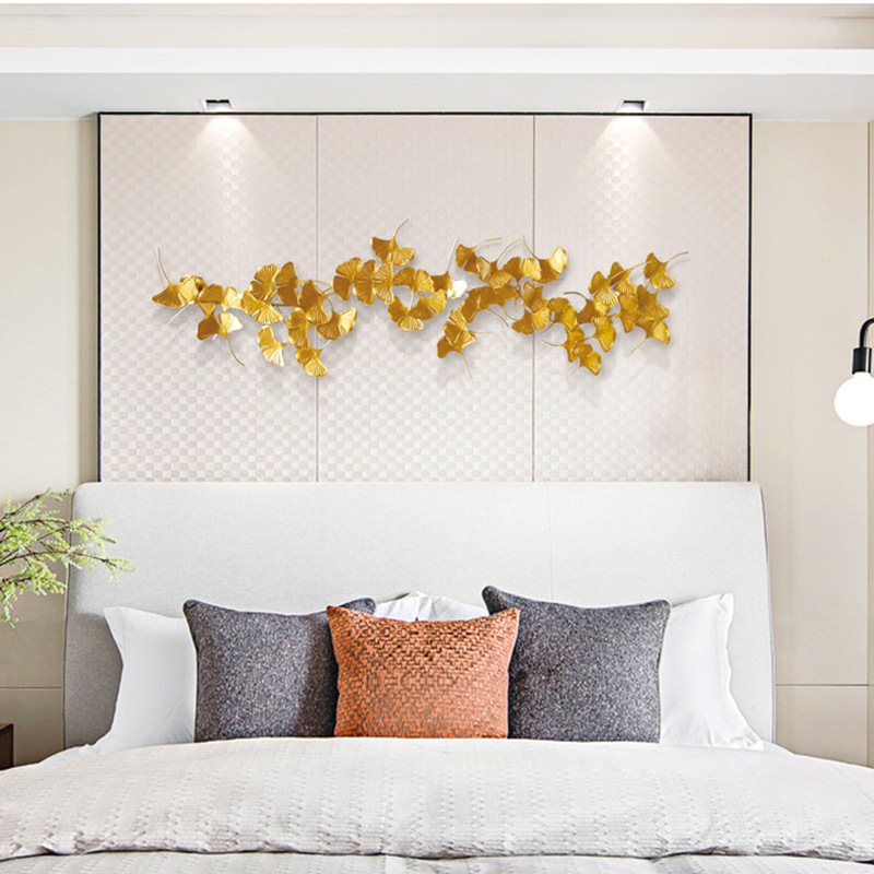 New Chinese style Iron art Ginkgo biloba Metal metope decorate Pendant bedroom sofa Entrance background Wall originalityin the Home accessories , Mural category - from Buy2taobao.com to provide professional Taobao agent buy service