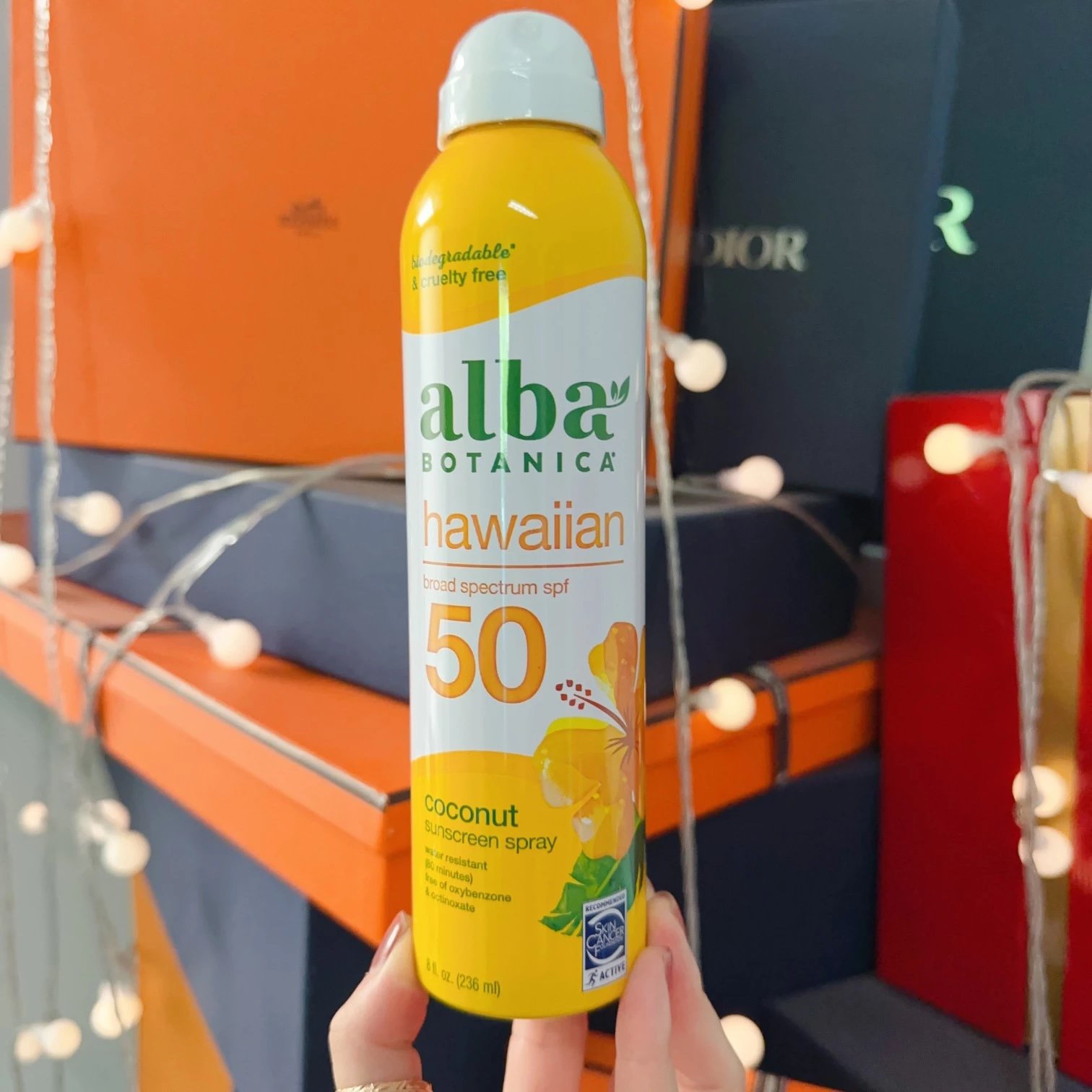 美国直邮 alba botanica 夏威夷SPF50+椰子防晒喷雾 清爽不油防水