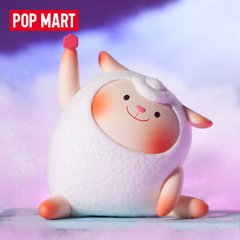 popmart泡泡玛特 flying dongdong宅家日常卡通小羊盲盒手办玩具