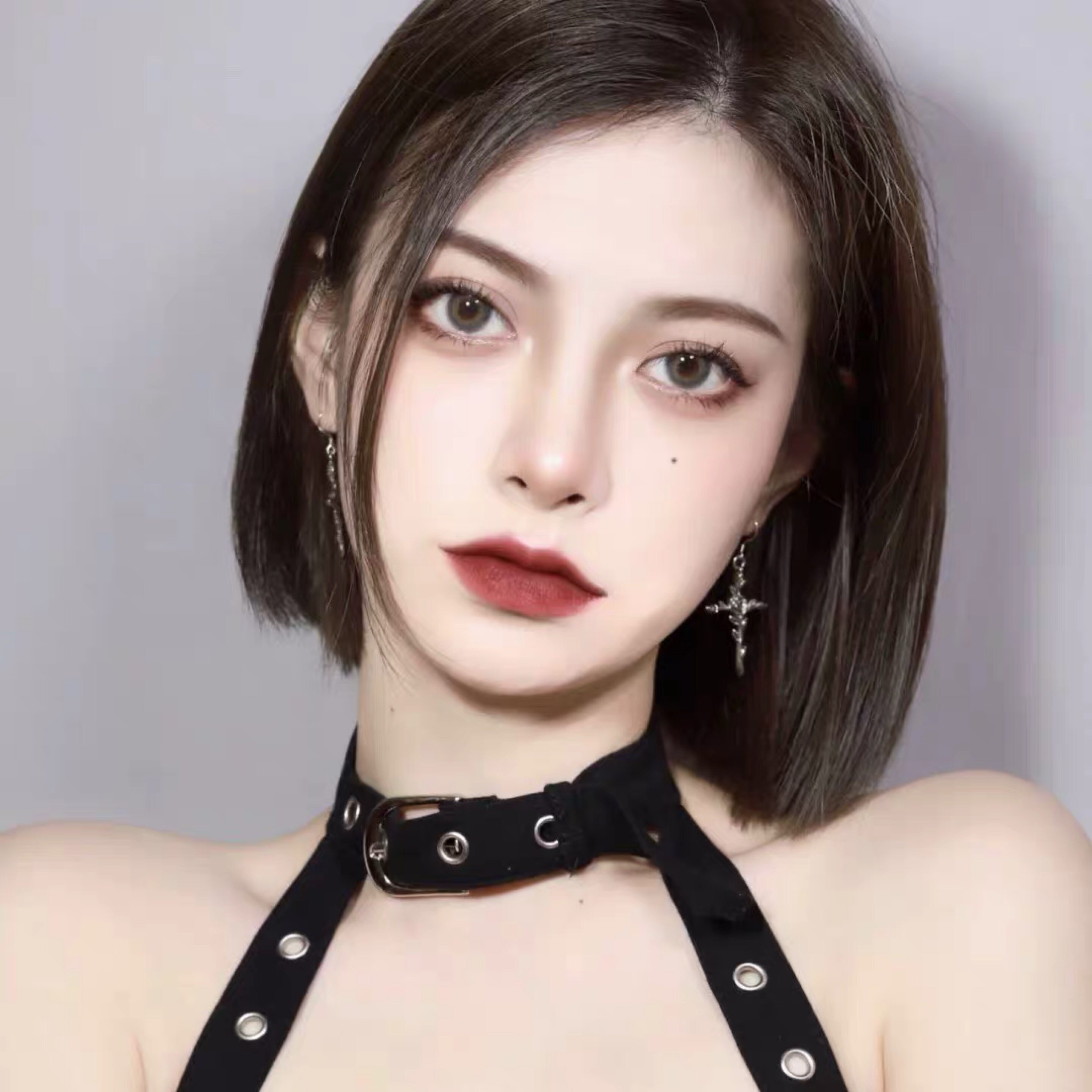 女短发中分刘海时尚少女短直发自然蓬松bobo头隐形逼真锁骨发优惠券