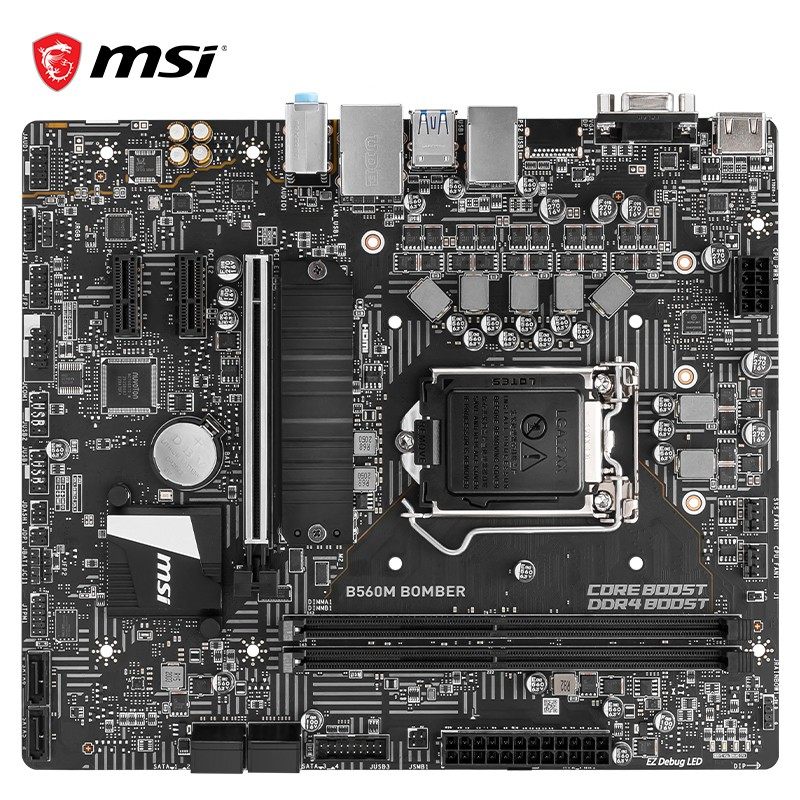 微星h510m plus b560m bomber爆破弹 a pro mortar迫击炮wifi主板