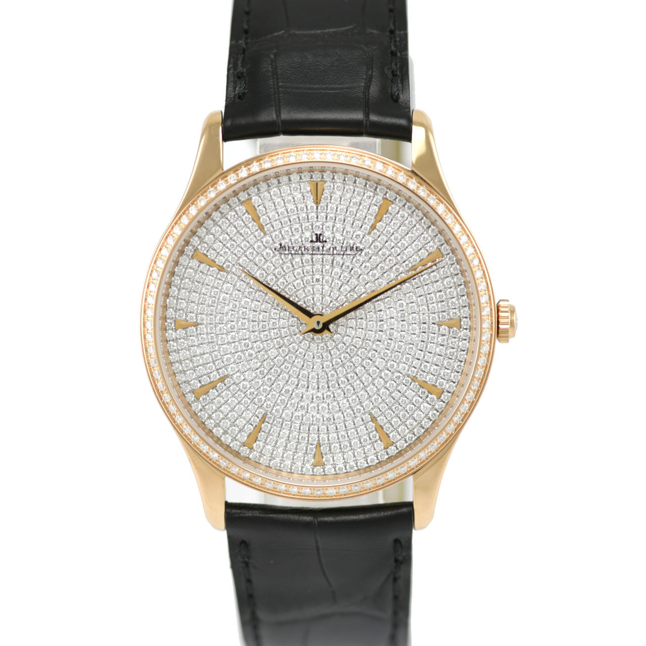 [9.9新]积家 大师系列 18k玫瑰金满天星自动腕表q1352507