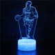 科比詹姆斯库里手办立牌摆件纪念品3d台灯小夜灯篮球周边创意礼物