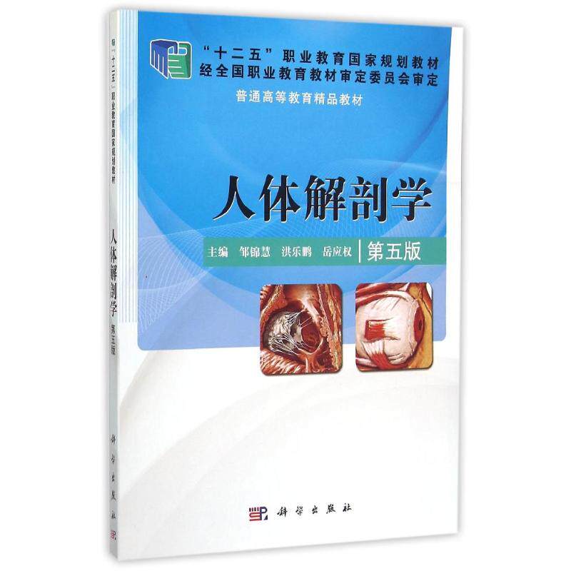 人体解剖学(第5版普通高等教育精品教材):邹锦慧,洪乐鹏,岳兴权 著作