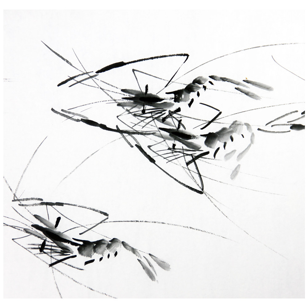 佟广伟《群虾迎春》 张大千第四代弟子 辽宁省美术家协会会员t564