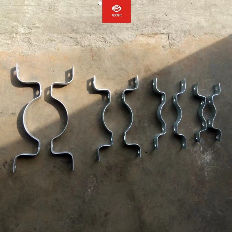 促销道路路牌双面m型抱箍标志牌对卡管夹 交通指示牌专用镀锌管卡