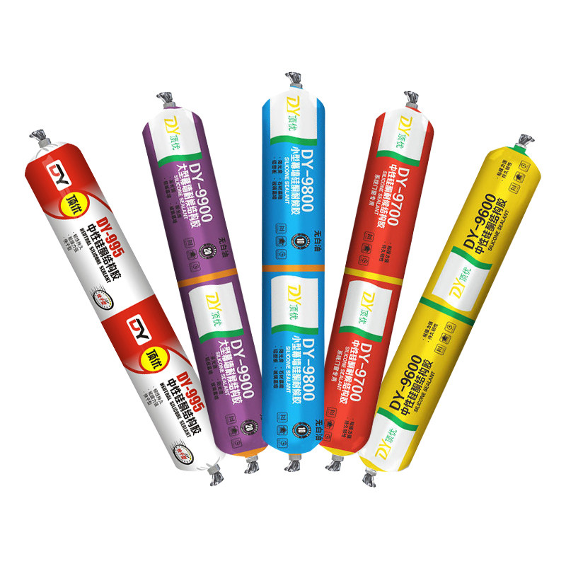 顶优995中性硅酮结构胶快干型强力建筑用黑色防水耐候密封玻璃胶