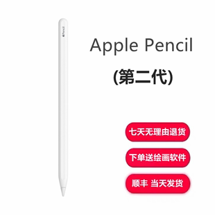 Apple/苹果 pencil二代笔原装手写笔平板压感笔iPad笔无线连接2代