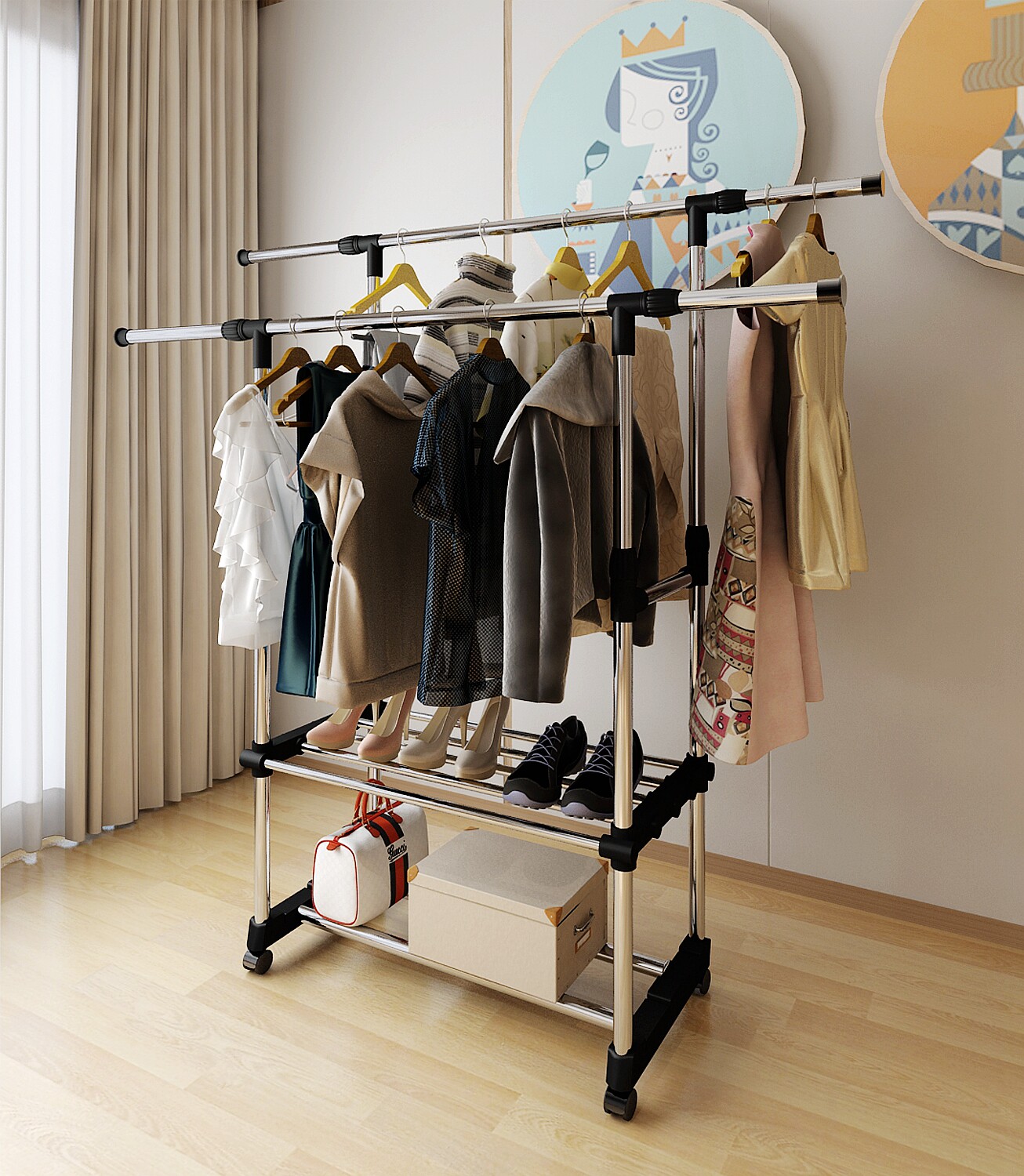 晒衣架 折叠 升降大额优惠券