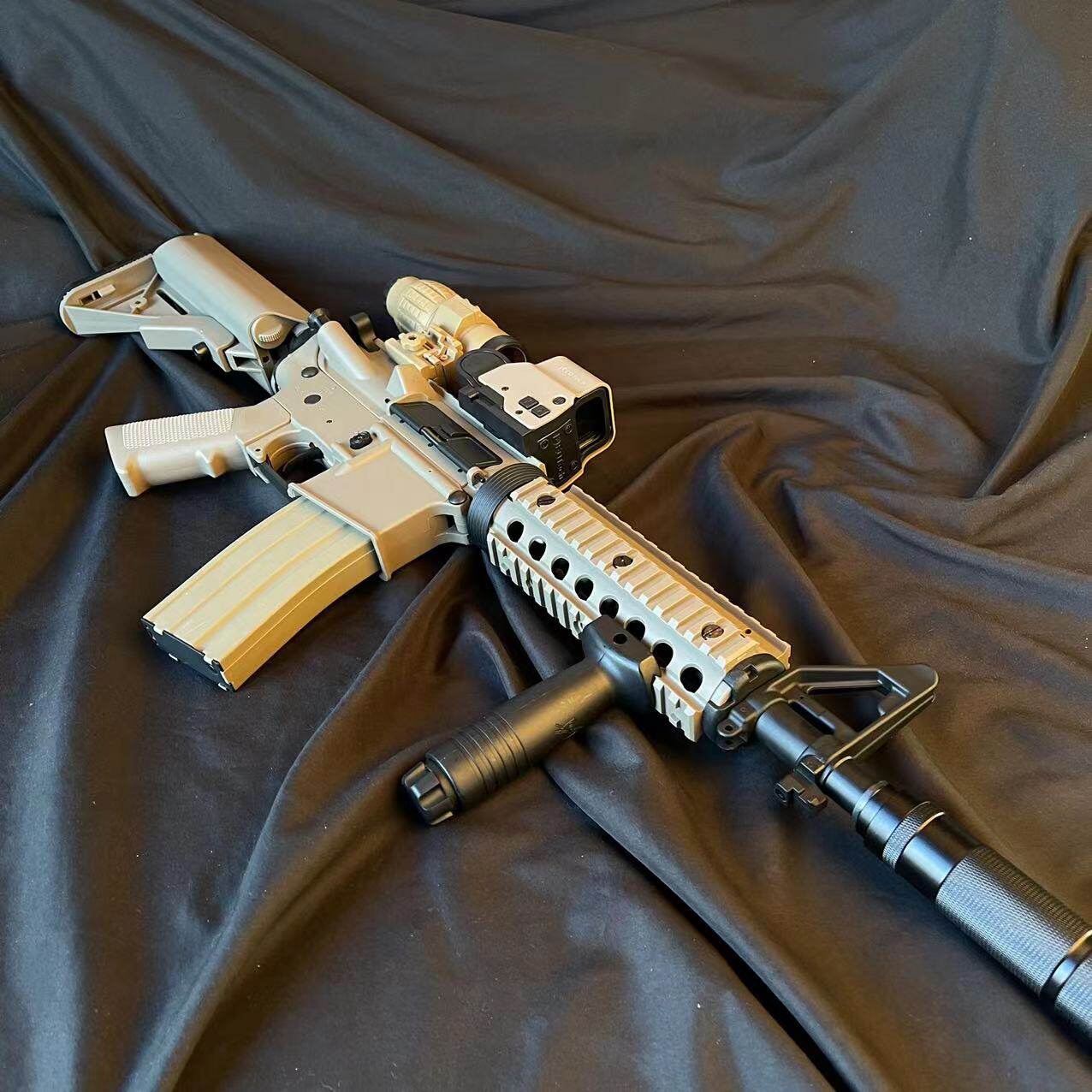 军典司马m4-cqb电动连发软弹玩具枪cs射击训练可发射仿真金属模型