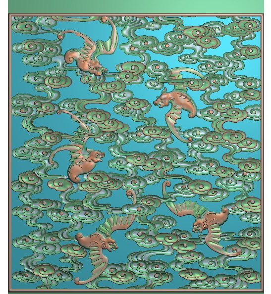 热销蝙蝠浮雕图