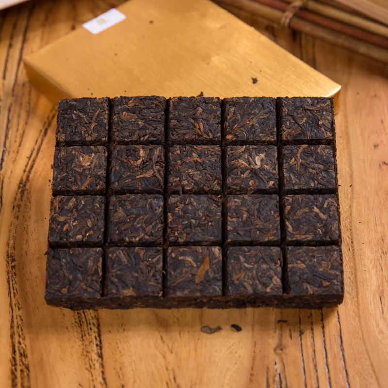 【5盒】百中堂 1680乌金砖熟茶 14,15年高山大树春茶发酵