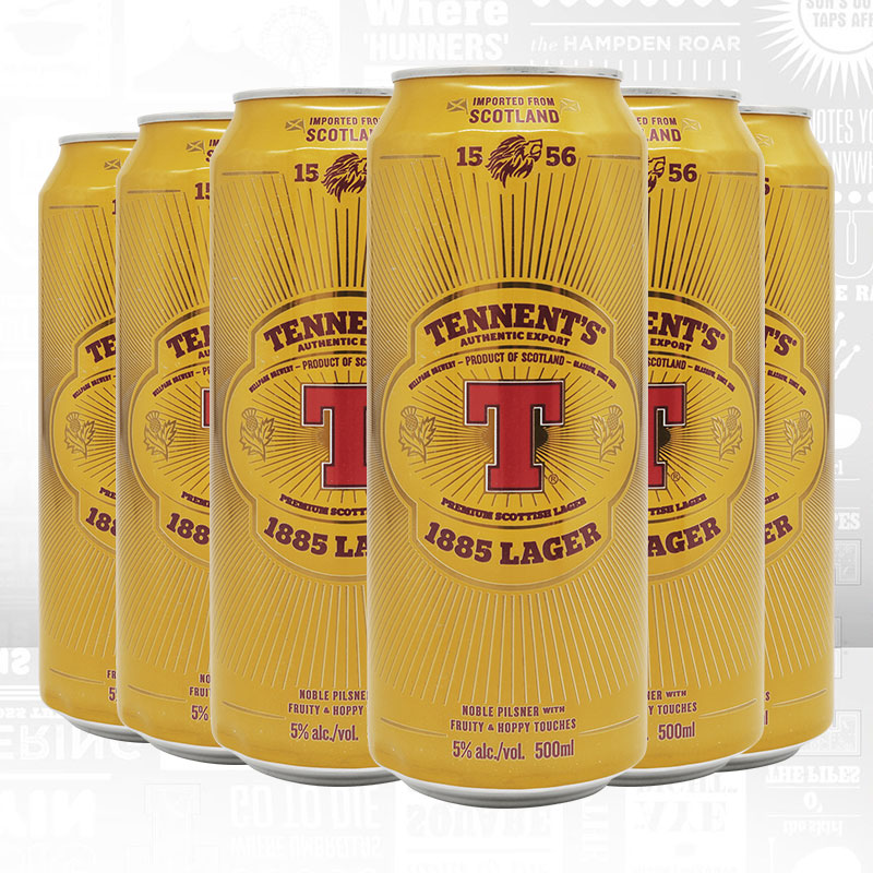 英国进口精酿啤酒Tennent's替牌啤酒500ml*6听