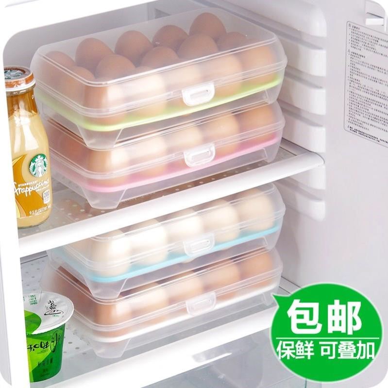 Transparent with lid egg storage box refrigerator egg