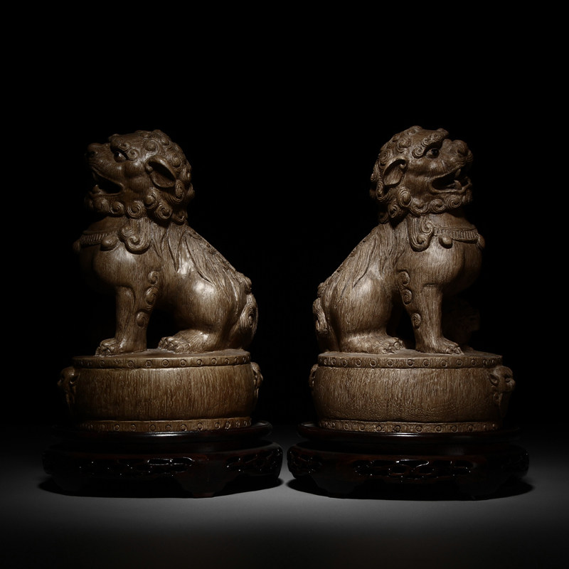 【精品特惠】2600g 海南沉香木雕【祥狮献瑞】工艺精致 收藏送礼