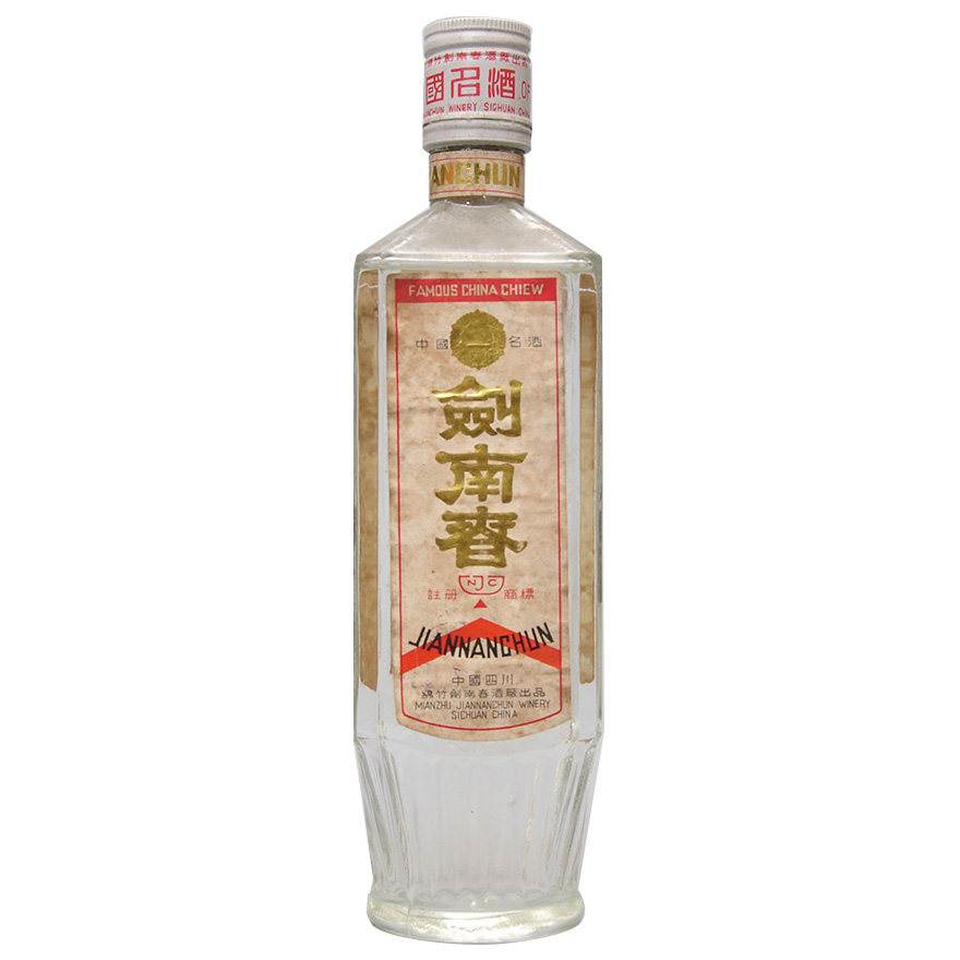 【御良-54】1988年 60度 白盖方瓶剑南春一瓶 500ml