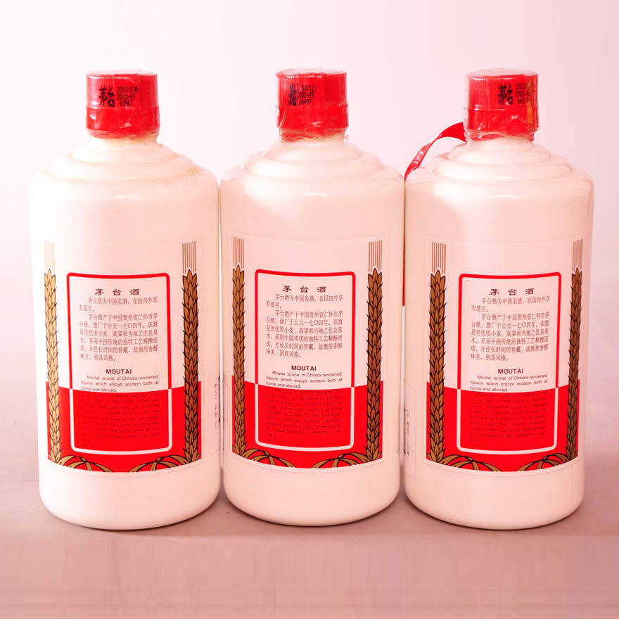 (6)2003年飞天茅台三瓶 53度 500ml/瓶【御良酒业】