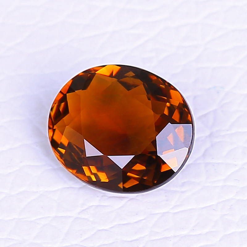 3.2ct_椭圆形裸石_视频实拍 天然褐色碧玺_浓郁_000877