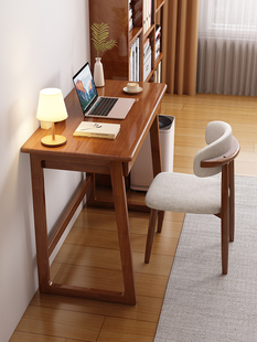 小户型实木书桌0.6米小型电脑桌家用卧室小桌子90CM长学生学习桌