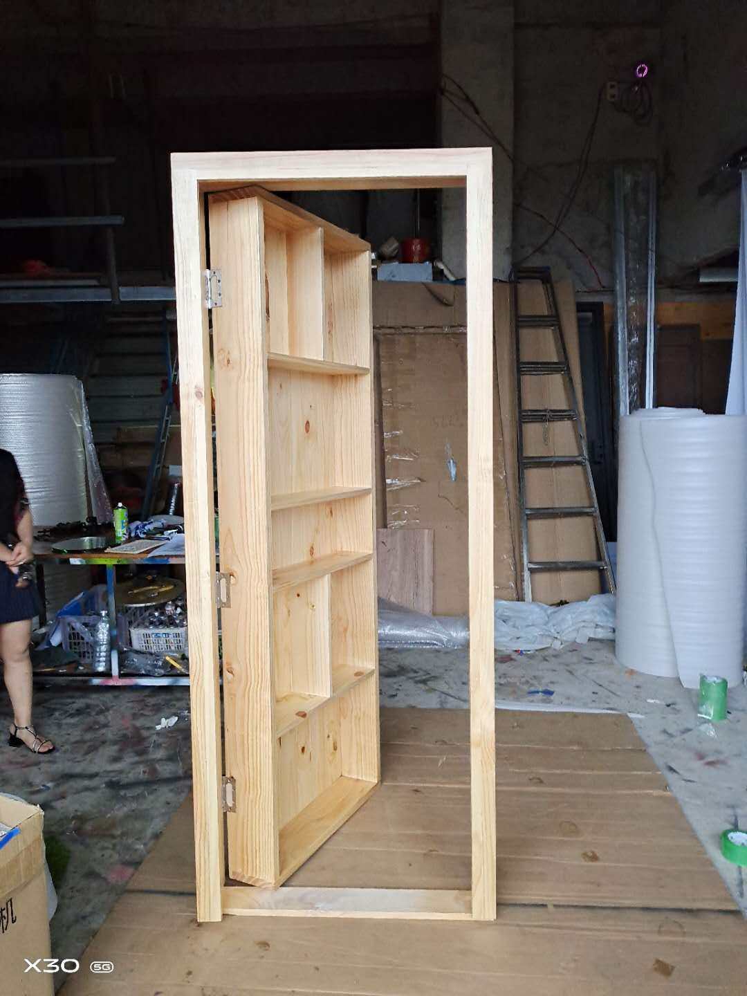 网红书柜门抖音同款创意定制书架门客厅卧室隐形门个性装饰暗门