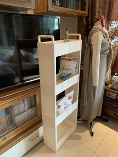 18cm厨房夹缝置物架落地多层菜篮子冰箱侧收纳超窄缝隙卫生间架子