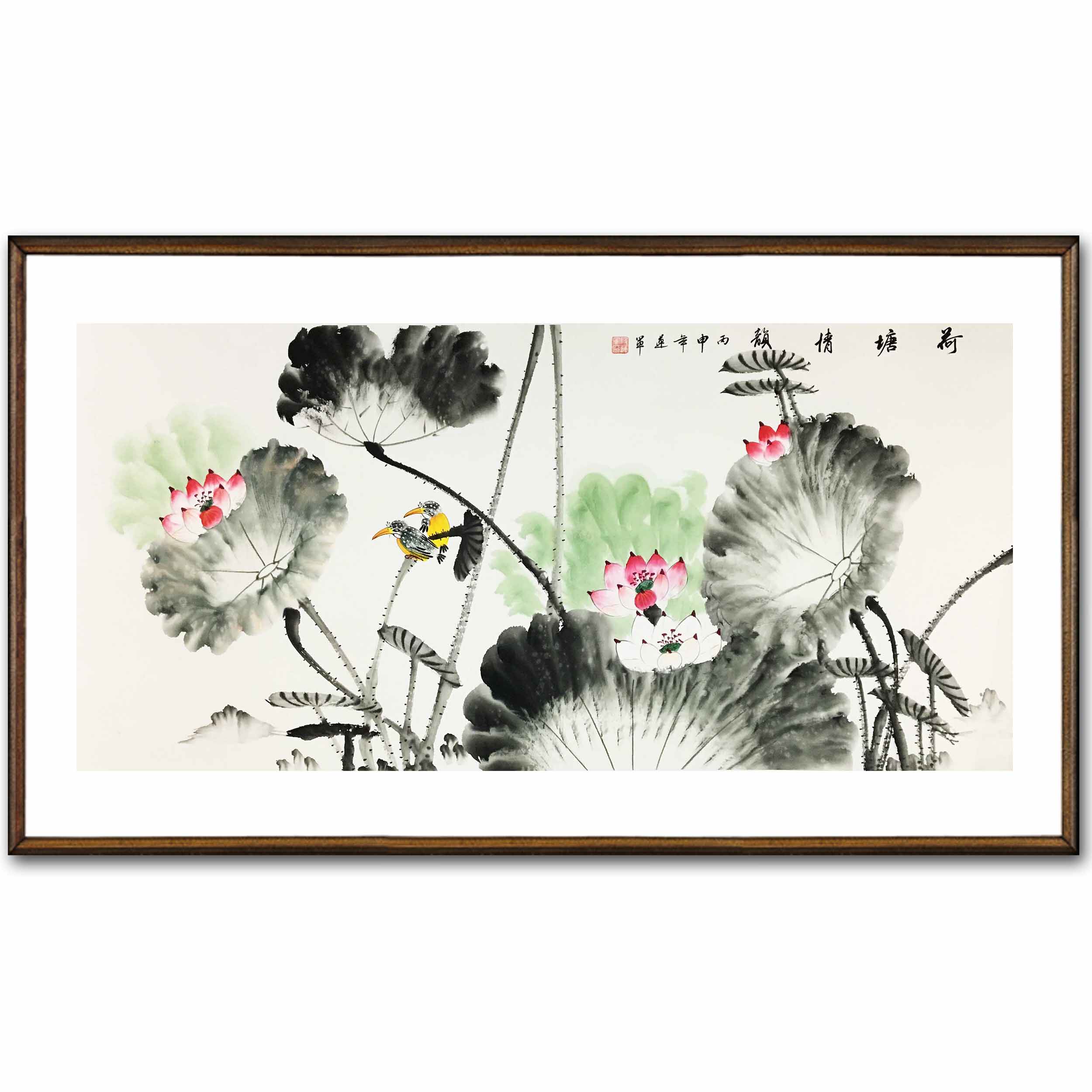 段连军《荷塘情韵》中国文人美术家协会理事