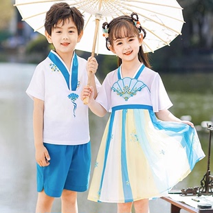 六一儿童演出服中国风爱莲说小学生男女幼儿园合唱服表演服装启程