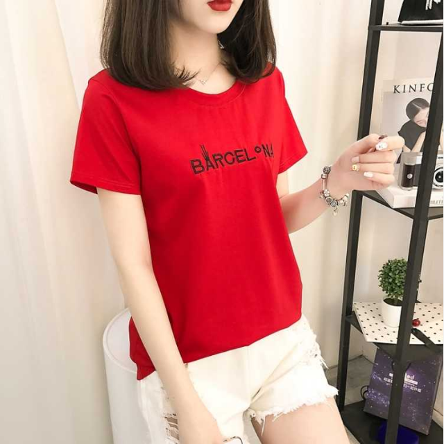 女士短袖t恤夏季宽松版短T少女韩版款大码学生女人半袖百搭打底衫在类目 女装/女士精品, T恤中 - 来自Buy2taobao.com提供专业的淘宝代购服务