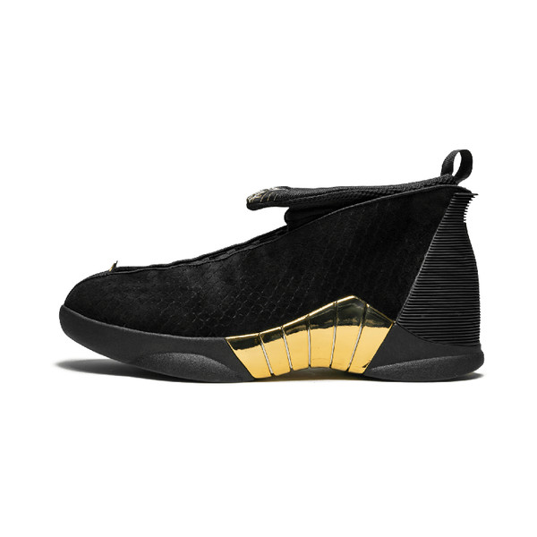 air jordan 15 retro aj15乔15 db慈善 黑金篮球鞋 - bv7107 017