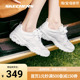 Skechers 斯凯奇正品奥莱 夏季女子时尚复古厚底白色老爹熊猫鞋